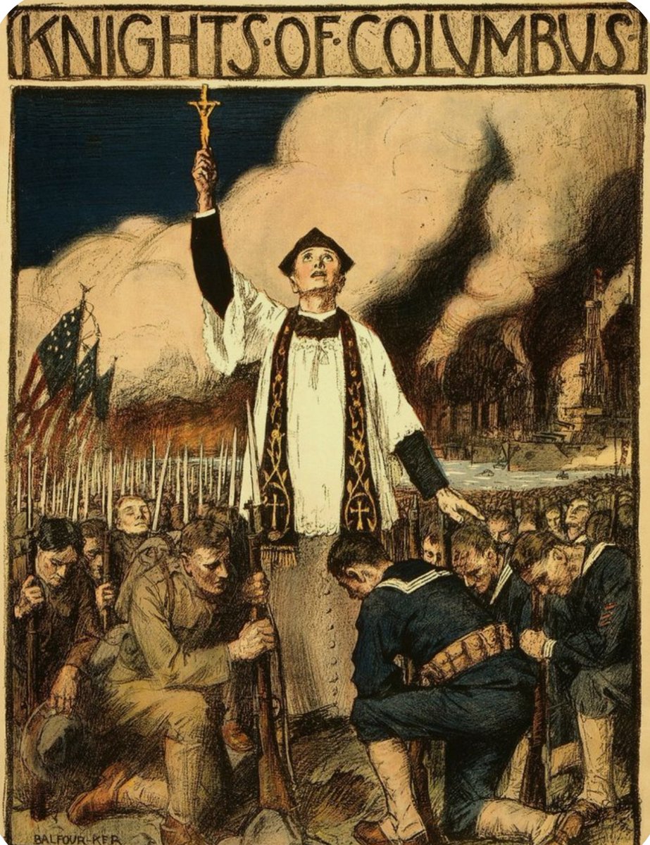 Knights of Columbus, World War I poster.