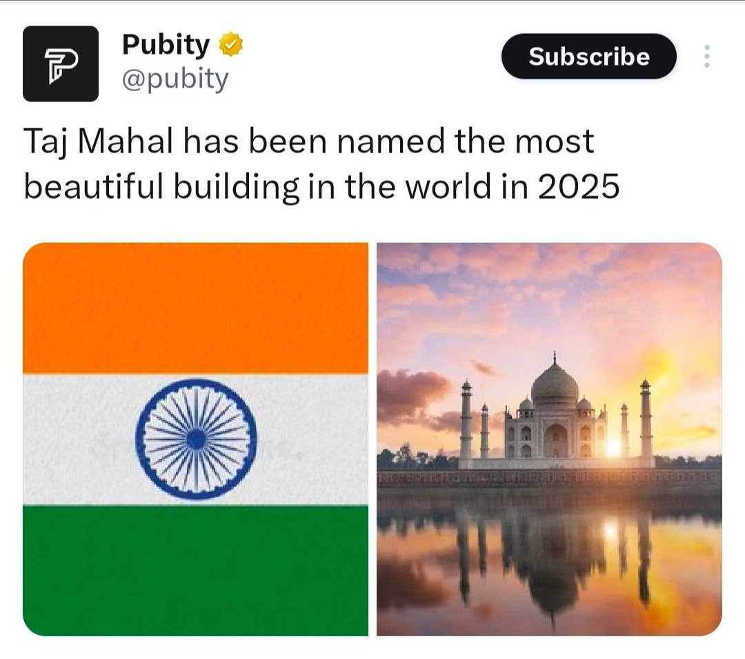 _______ali's tweet photo. Thank you, Mughal Emperor Shah Jahan (Aurangzeb father) for bestowing upon India a rich and timeless history that continues to make Indians proud time and time again❤️😍.

#TajMahal #WaahTaj #BeautifulBuilding #Mughals https://t.co/CuYyPGDPVR