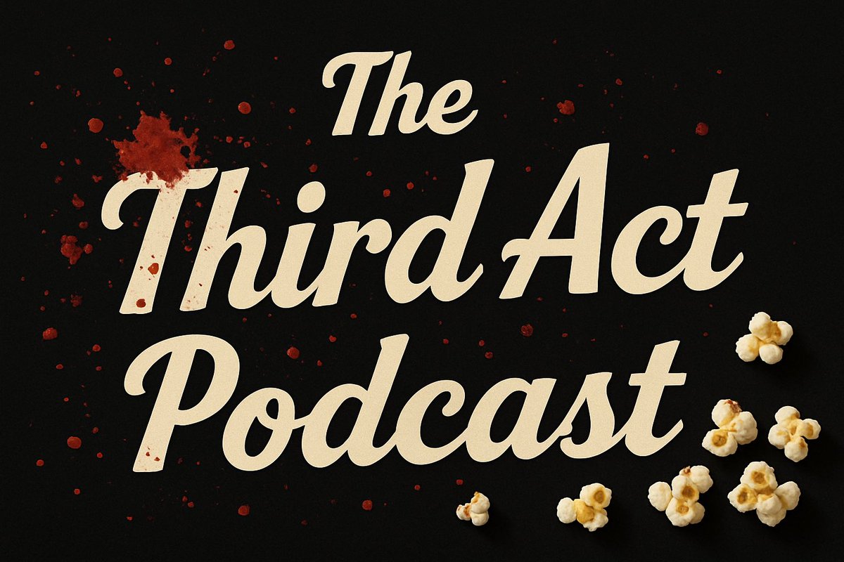 TheThirdActPod_'s tweet image. Welcome to our page. 🎥 
Your hosts: @lilbajablast_ &amp;amp; @makennaa_long 
We are The Third Act Podcast and we love film and horror. 
You can find all of our links to our Spotify, YouTube, etc here  
➡️ thethirdactpod.store
Thank you for supporting us &amp;amp; Keep Cinema Alive!