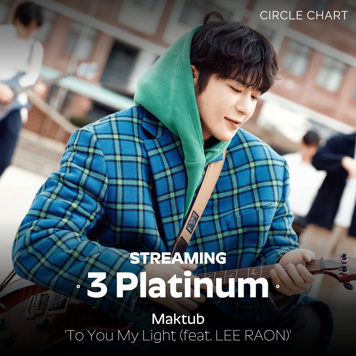 CIRCLE_CHART's tweet photo. ๐ CIRCLE CERTIFICATION
๋งํฌํฝ (Maktub)์ด '์ค๋๋ ๋น๋๋ ๋์๊ฒ (To You My Light) (Feat.์ด๋ผ์จ)'๋ก
์จํด์ธ์ฆ ์คํธ๋ฆฌ๋ฐ๋ถ๋ฌธ 3Platinum์ ๋ฌ์ฑํ์ด์!
์ง๊ธ ์จํด์ฐจํธ ํํ์ด์ง์์ ํ์ธํด ๋ณด์ธ์๐ค
#์จํด์ธ์ฆ #CIRCLECERTIFICATION
#๋งํฌํฝ #Maktub #์ค๋๋๋น๋๋๋์๊ฒ #ToYouMyLight #์ด๋ผ์จ https://t.co/RbgBwzBPPk
