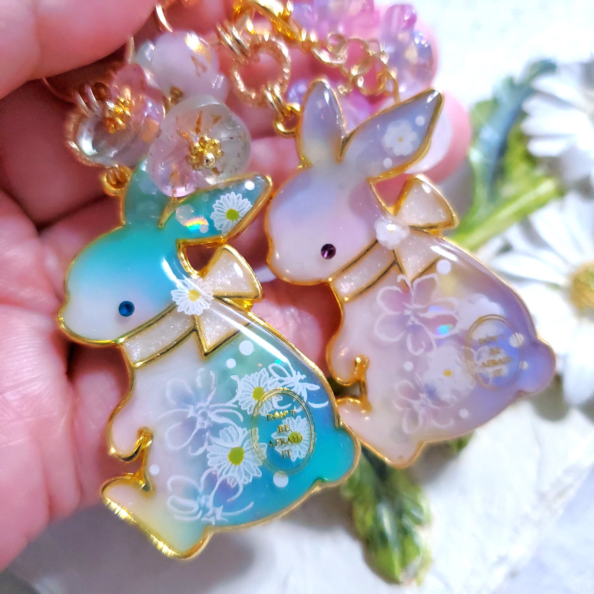 リリィ様おまとめ。レジン ペンダント うさぎ リリィ様おまとめ。ペンダント レジン うさぎ