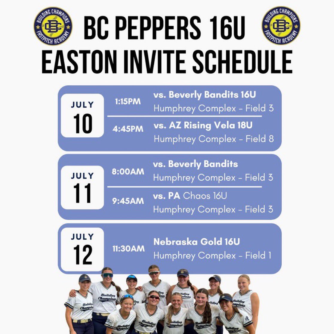 Kallie Griffin (@kalliegriffin08) on Twitter photo We hit the field tomorrow!! Can’t wait to be with my girls in Chicago! 🌶️🥎
<a href="/BC_Splitt/">BC Peppers-Wallace 16U</a> <a href="/bcpepperswall/">BCPeppers-Wallace</a> <a href="/JWall1820/">Jeff Wallace - GM - BC Peppers</a> <a href="/SoftbalAmerica/">Softball America</a> <a href="/SBRRetweets/">Softball Recruiting Reposts</a> <a href="/SoftballRecruit/">Softball Recruit 🥎</a> We hit the field tomorrow!! Can’t wait to be with my girls in Chicago! 🌶️🥎
<a href="/BC_Splitt/">BC Peppers-Wallace 16U</a> <a href="/bcpepperswall/">BCPeppers-Wallace</a> <a href="/JWall1820/">Jeff Wallace - GM - BC Peppers</a> <a href="/SoftbalAmerica/">Softball America</a> <a href="/SBRRetweets/">Softball Recruiting Reposts</a> <a href="/SoftballRecruit/">Softball Recruit 🥎</a>