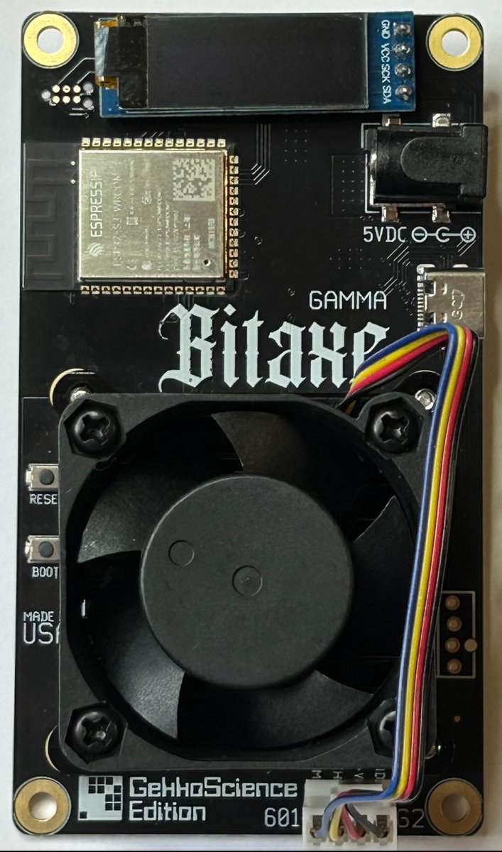 GekkoScienceLLC's tweet photo. We have less than 69 GekkoScience Edition #BitaxeGammas still available in our liquidation sale!
Redesigned for higher overclocking efficiency, and test ran for 24hrs before shipping.
As one of the oldest names in the Home Mining industry, we're committed to delivering high quality engineering at an affordable price. Grab yours now at https://t.co/t2BiquURTi