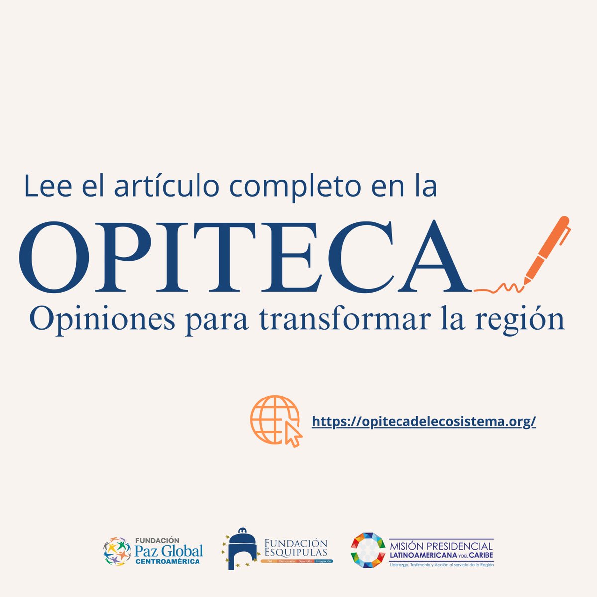 FundaEsquipulas's tweet photo. 🌎 Juventudes que crean, lideran y transforman.
📣 Fernando Pérez lo dice claro: sin juventudes, no hay cambio.
👉 Lee: https://t.co/78ABqGVXVm
#NoSinJuventudes #Opiteca https://t.co/ZFJEE5pe8w