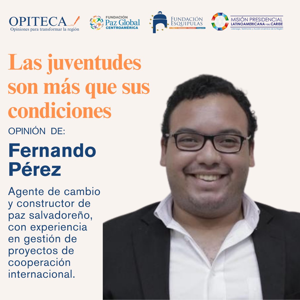 🌎 Juventudes que crean, lideran y transforman.
📣 Fernando Pérez lo dice claro: sin juventudes, no hay cambio.
👉 Lee: opitecadelecosistema.org/2025/07/09/las…
#NoSinJuventudes #Opiteca