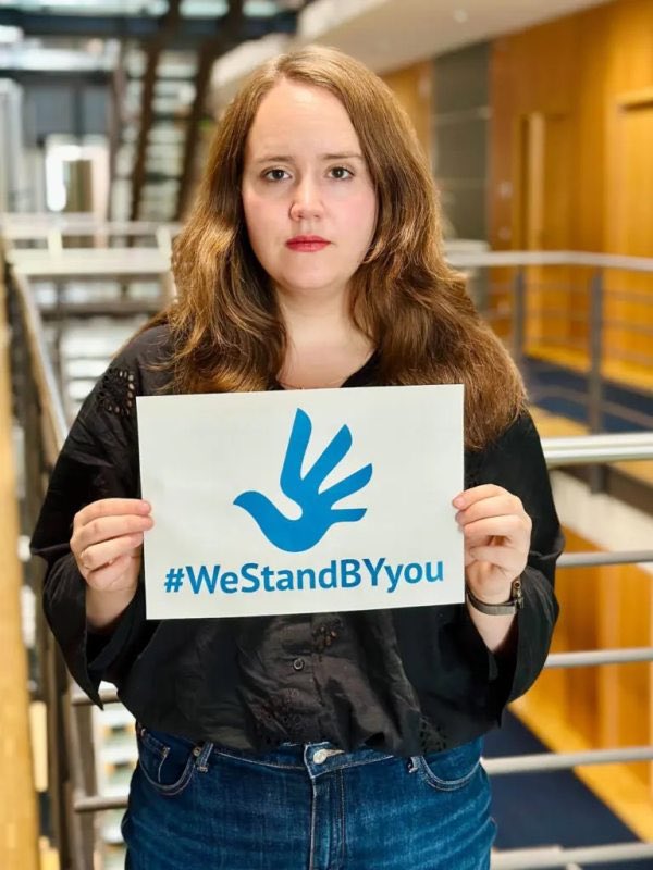 TatsianaKhomich's tweet image. As part of #WeStandBYyou campaign, Chantal Kopf, Ricarda Lang and Sandra Stein (Alliance 90/The Greens, Germany), along with Vula Tsetsi (European Green Party, Greece), are becoming the godparents of Dzmitry Ivashkou, Yuliya Yurhilevich, Dzmitry Kuchuk and Hanna Ablab #Belarus