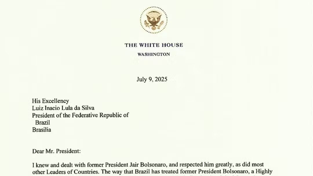 Brasil devolve carta de Trump e chama documento de inaceitável glo.bo/4krMelR #g1