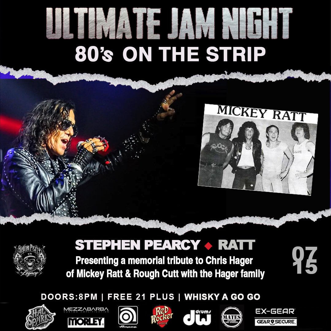 Come out and join us July 15, 2025 at the Whisky a Go Go for a memorial tribute to our brother <a href="/chrishager58/">CH</a> Chris Hager, guitarist musician for Mickey Ratt, Rough Cutt, Sarge to name a few bands he co founded. A celebrity jam for our brother Big “C” whom we lost recently. See