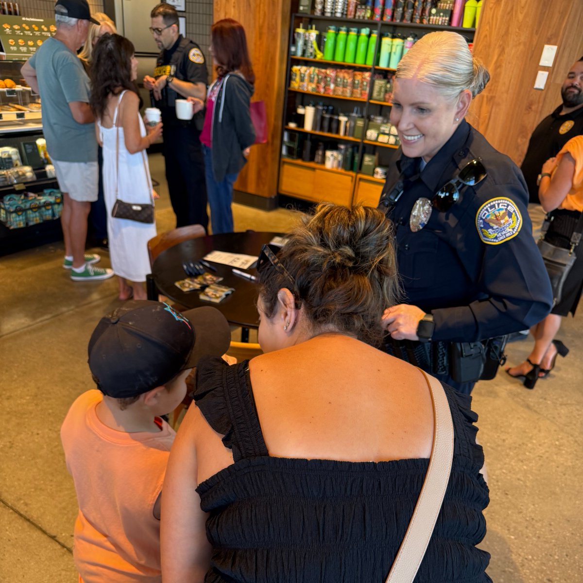 Huge thanks to everyone who joined us for Coffee with a Cop today at Starbucks! Our officers enjoyed connecting with residents, answering questions and building relationships.