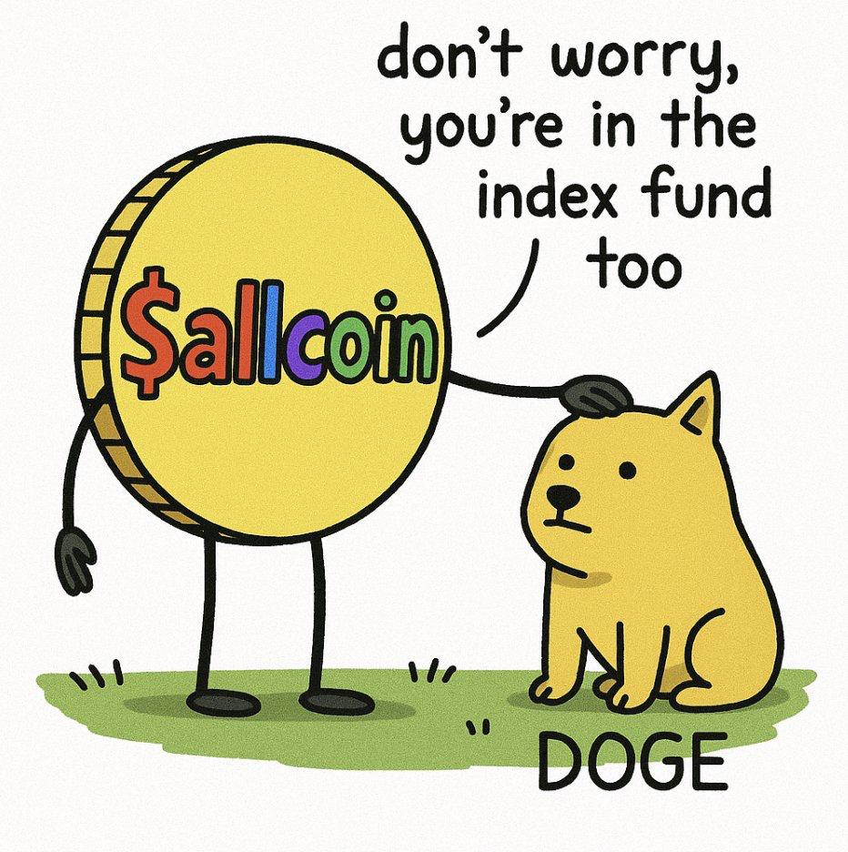 allcoinx's tweet photo. I’m not just a coin. I’m every coin. You heard that right. I’m the ETF of memecoins, the Voltron of vaporware, the index fund for your poor life choices.
I am #allcoin https://t.co/NHUdprfugM