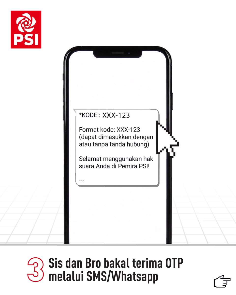 Seasik ini bisa ikut milih langsung Caketum PSI 😎

Segampang itu caranya pake E-VOTE!  Yuk, gunakan hak suara Sis 'N Bro di Pemilihan Raya PSI🌹📲

#NgevoteCaketum
#PemilihanRayaPSI 
#SatuAnggotaSatuSuara
#SemangatSolidaritas
#IndonesiaMaju
#PSI