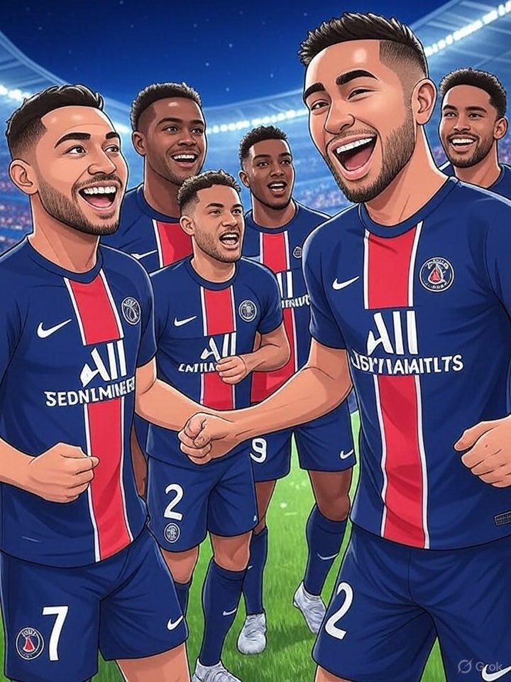 mthiaga25's tweet photo. PSG is currently the football center of the world https://t.co/cWYEyRAXAi