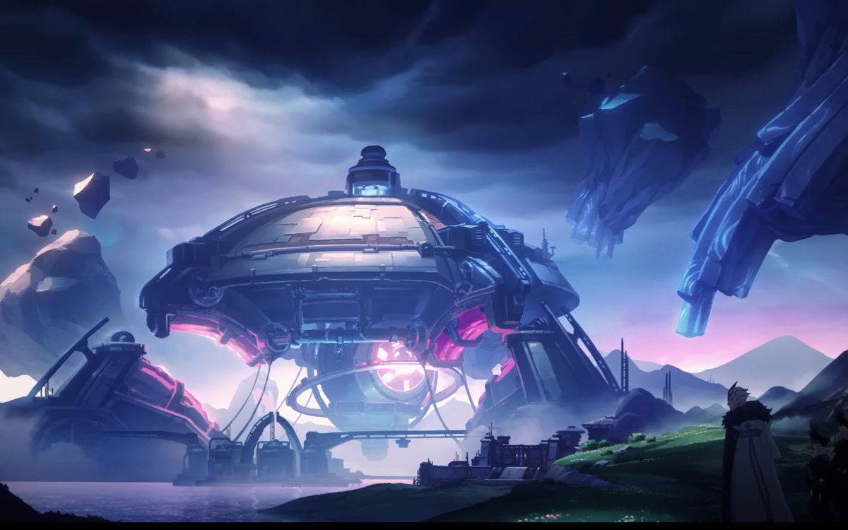 RagzImpact's tweet photo. Será esta la Nave en la que llegaron los Viajeros a Teyvat? https://t.co/5eEBfLe1pt