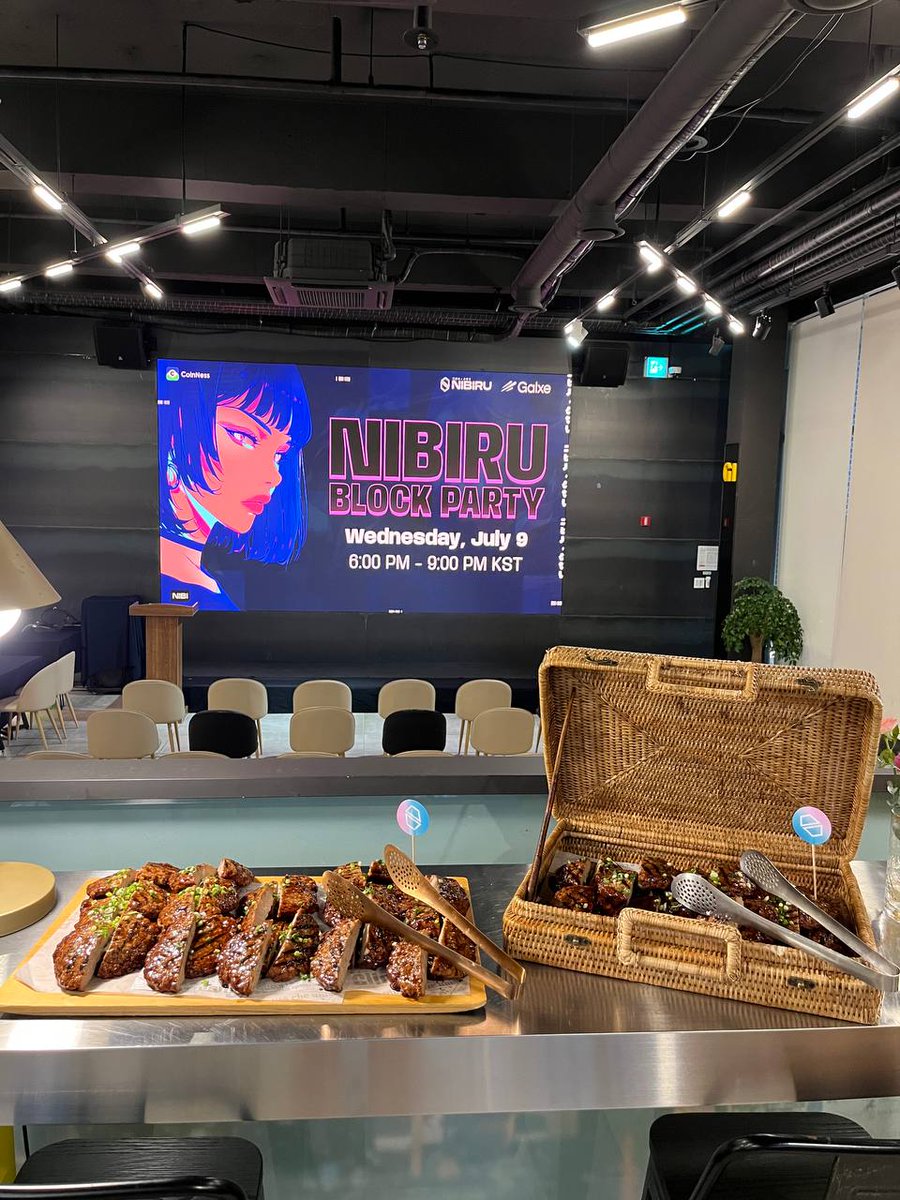 NibiruChain's tweet photo. Thanks to everyone who came out to Block Party Seoul. We're glad you're part of the Nibiru community 🩵🌸 https://t.co/EVPO0N4H4l
