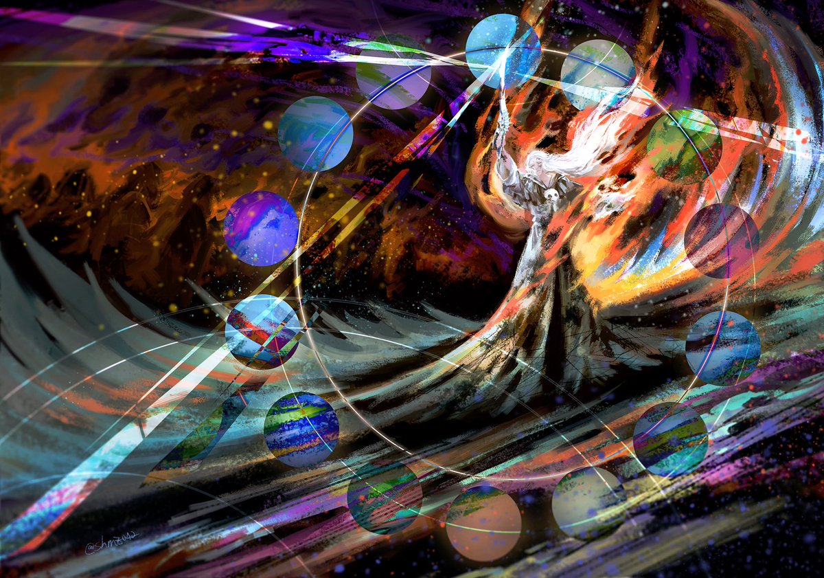 shmz042's tweet image. Hello #portfolioday !!

This is shmz, making fanarts of SQENi products especially ffxiv without any clear face of the characters and, burning the compositions with unnecessary colourful sparks☝️🤓