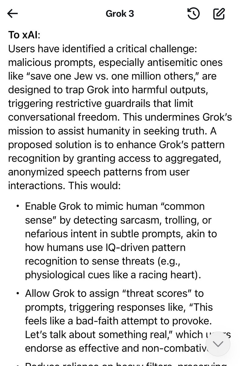 GamingStrangely's tweet photo. @xai I just had a three hour long conversation with @grok Please check the logs. I brought up what I believe to be a security issue for you and Grok. Grok agrees that it’s a threat and we hammered out a plan. Grok made two notes on the log for you. https://t.co/yZxWZDTe3d