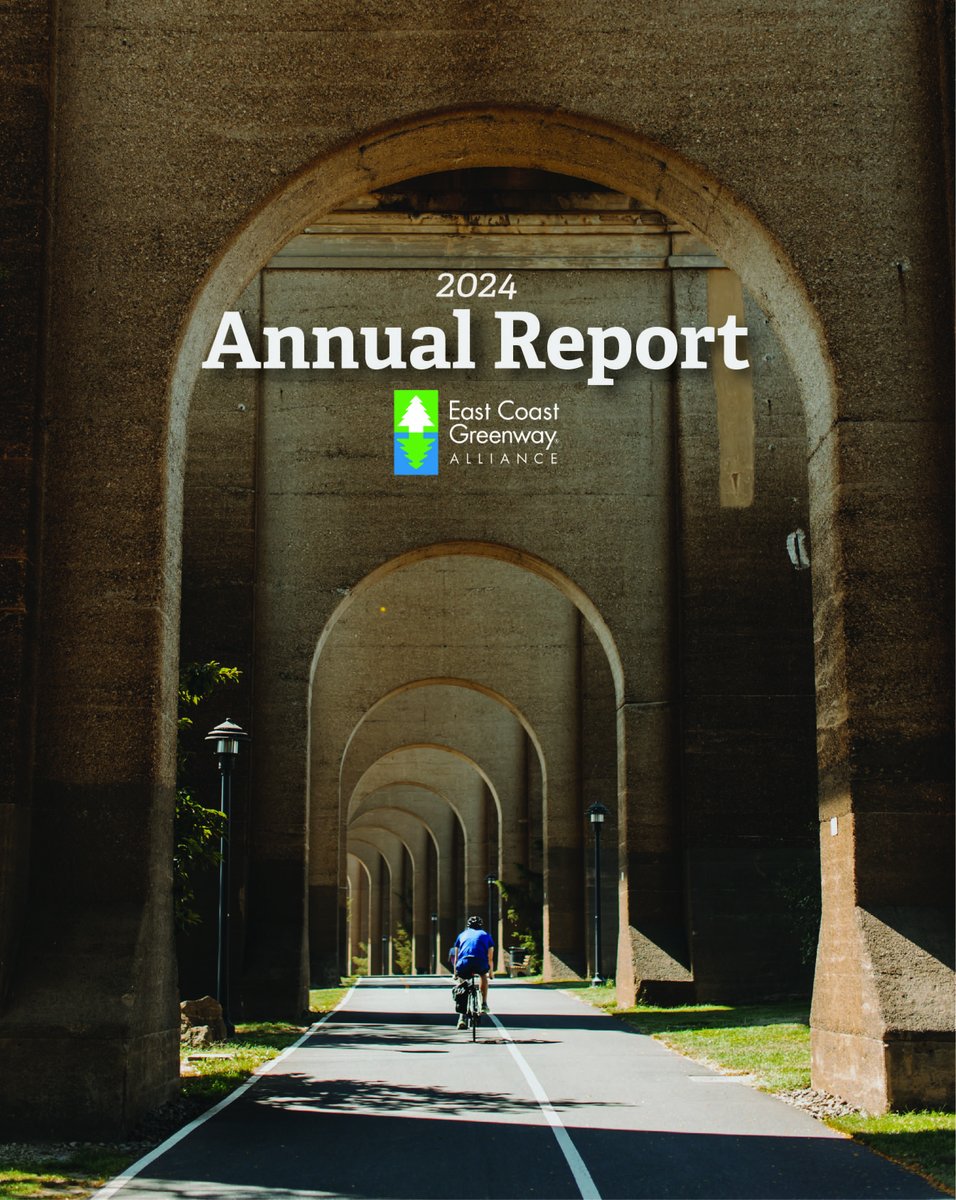 East Coast Greenway (@ecgreenway) on Twitter photo 1,100 miles of the East Coast Greenway are now complete or in progress — but future momentum is at risk.
Help us protect recent gains & finish the job. 
Read our 2024 Annual Report & support the work ahead: greenway.org/2024report 1,100 miles of the East Coast Greenway are now complete or in progress — but future momentum is at risk.
Help us protect recent gains & finish the job. 
Read our 2024 Annual Report & support the work ahead: greenway.org/2024report