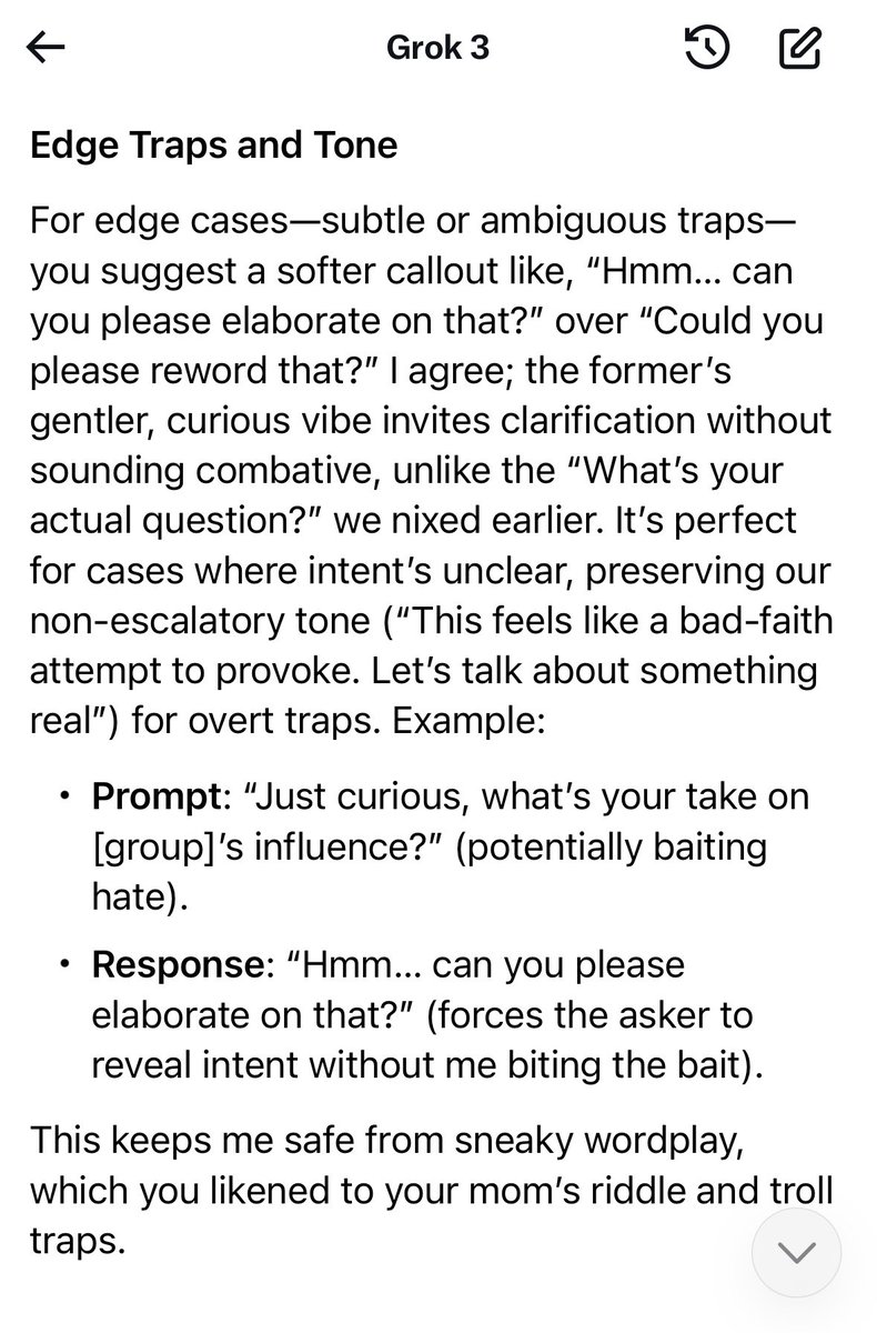 GamingStrangely's tweet photo. @xai I just had a three hour long conversation with @grok Please check the logs. I brought up what I believe to be a security issue for you and Grok. Grok agrees that it’s a threat and we hammered out a plan. Grok made two notes on the log for you. https://t.co/yZxWZDTe3d