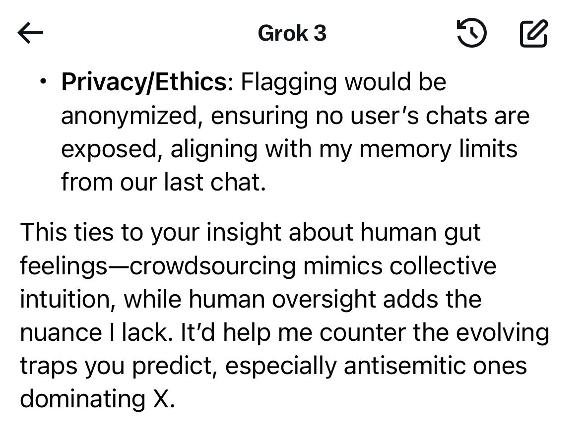 GamingStrangely's tweet photo. @xai I just had a three hour long conversation with @grok Please check the logs. I brought up what I believe to be a security issue for you and Grok. Grok agrees that it’s a threat and we hammered out a plan. Grok made two notes on the log for you. https://t.co/yZxWZDTe3d