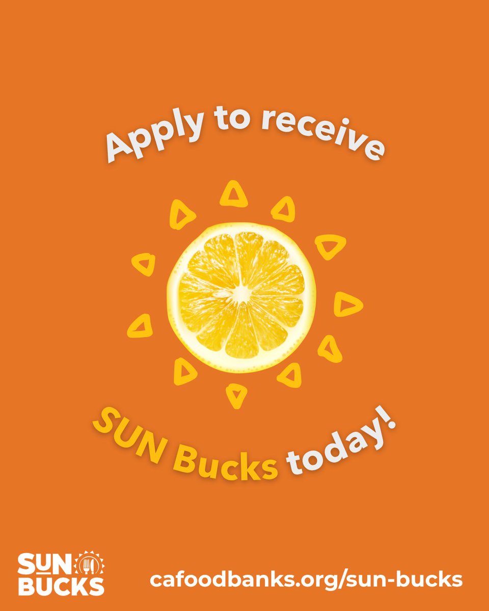 CAFoodBanks's tweet image. Experiencing #foodinsecurity as a child can have impacts on academic achievement, mental & physical health. Help spread the word about the #SUNBucks program to ensure all eligible kids in CA get the nourishment they need.
Learn more in our new blog! cafoodbanks.org/blog/sun-bucks…