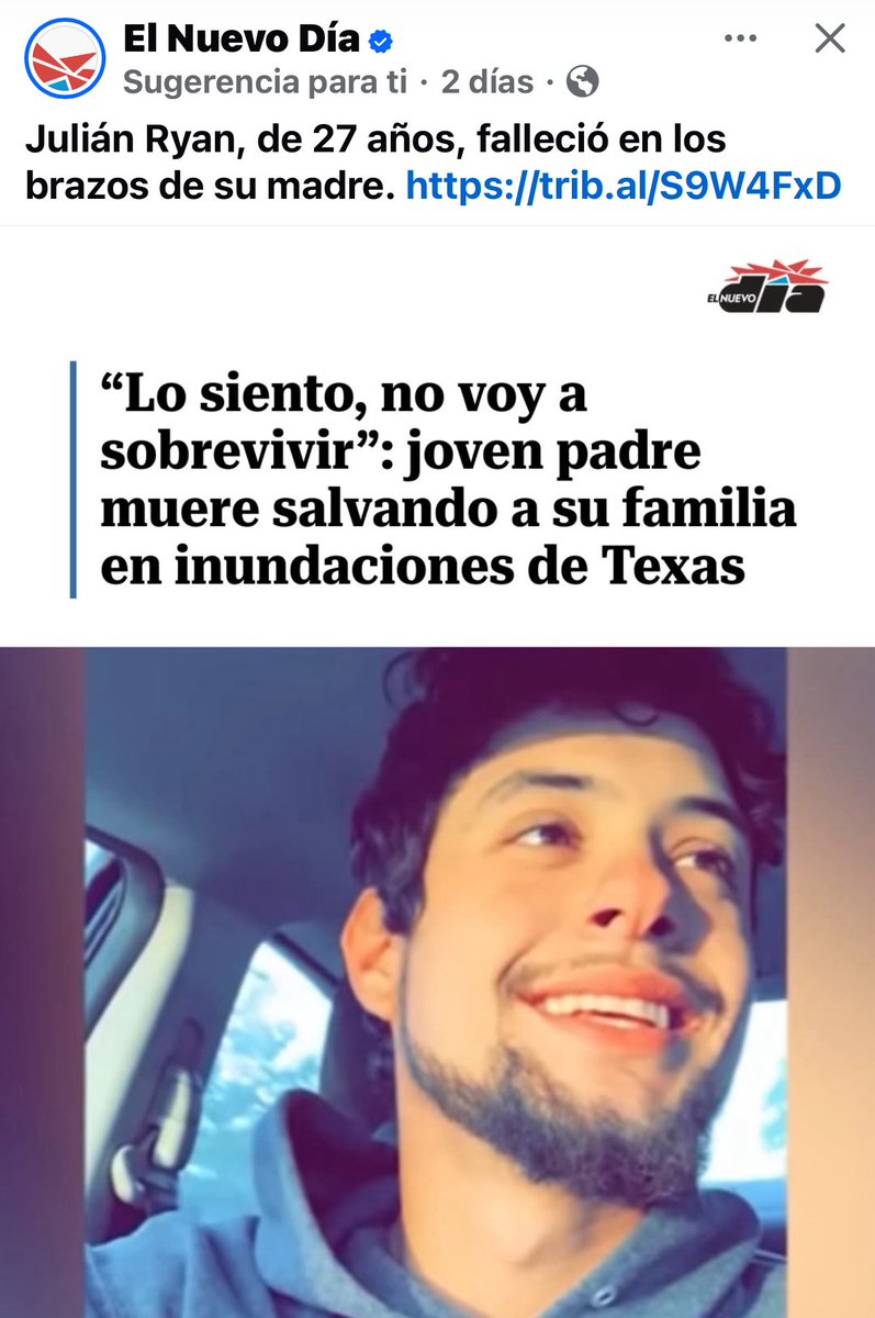 🌸La Ingobernable🌸 (@ingobernable_la) on Twitter photo <a href="/JulioVaqueiro/">Julio Vaqueiro</a> Uno de los rostros más trágico de las inundaciones en Texa. La Familia de Puertorriqueños que fueron a celebrar y encontraron la muerte. Entre las víctimas está una niña de 5 añitos 🥲🥲!! <a href="/JulioVaqueiro/">Julio Vaqueiro</a> Uno de los rostros más trágico de las inundaciones en Texa. La Familia de Puertorriqueños que fueron a celebrar y encontraron la muerte. Entre las víctimas está una niña de 5 añitos 🥲🥲!!