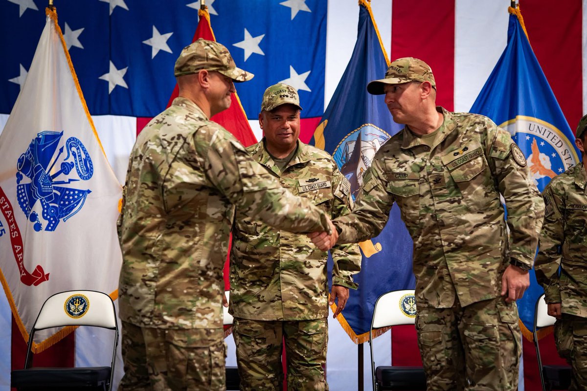 USCGPACAREA's tweet image. Today, we celebrated the change of command at MSRT West as Capt. James J. Camp takes over from Capt. Robert J. Berry. Under Berry&apos;s leadership, MSRT West achieved major milestones in global deployments, border security, and public safety. Excited for Camp to continue our mission!