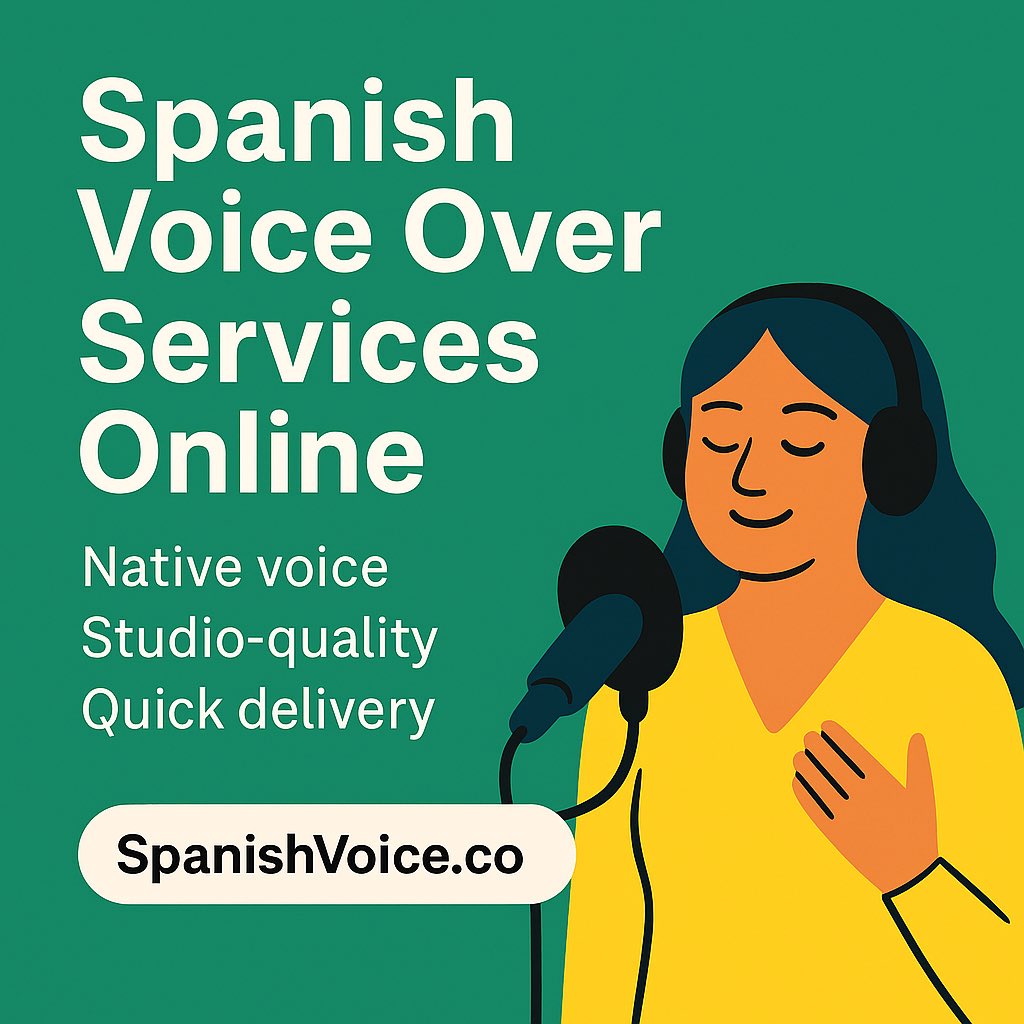 Spanish_Voice's tweet photo. 🎙️ Looking for Spanish voice over services online?
✅ Natural tone
✅ Neutral accent
✅ Quick delivery

🎧 Hear the difference → https://t.co/A2BTweHhTU
#SpanishVoiceOver #VoiceOverServices #OnlineVoiceTalent #HispanicVoice https://t.co/lunehq8c65