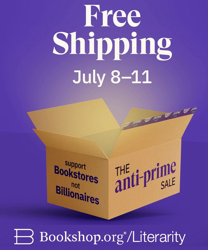 Bookshop is running its Anti-Prime Sale, so you get free shipping through July 11! And if you pick Literarity as your bookstore to support, Bookshop will share a portion of your purchases with us. Visit bookshop.org/shop/literarity to shop!⁠ #elpaso #elpasotx #bookshop