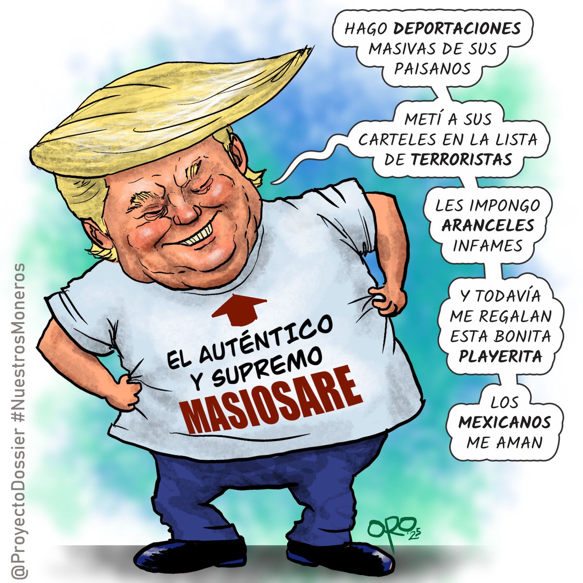 Una playera que diga…
<a href="/GraficoOro/">Oro Humorista Gráfico</a>  
#NuestrosMoneros