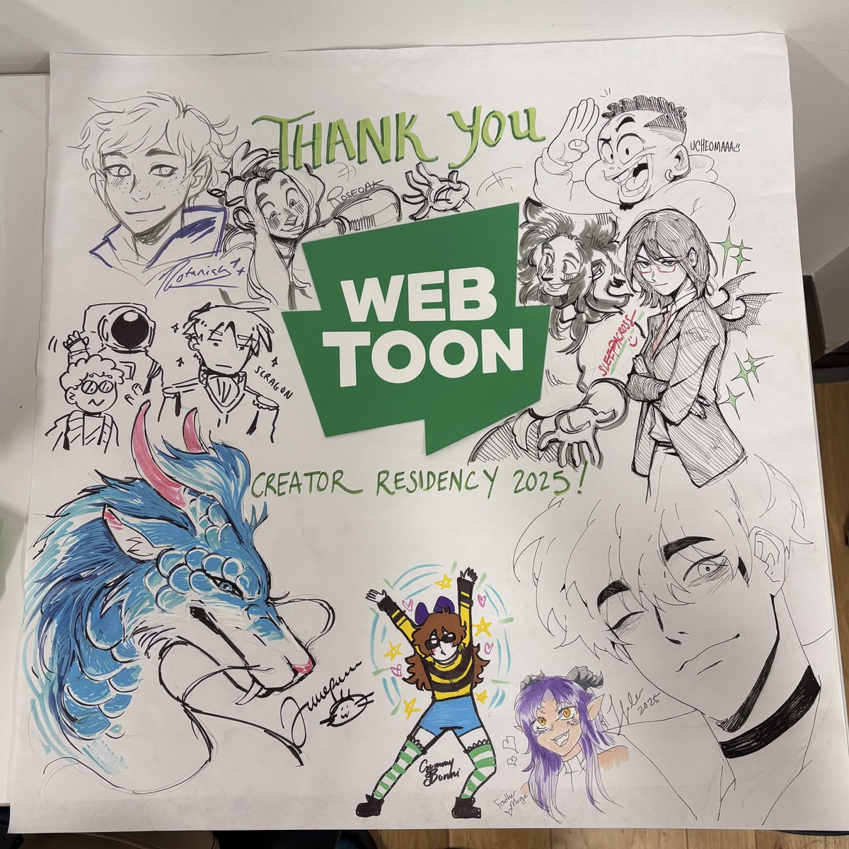 junepurrr's tweet image. Some pictures from the 2025 Webtoon Residency Program + me at Anime Expo!!! (I couldn’t resist the pretty girls) SubZero updates will resume this Sunday July 13th! &lt;3