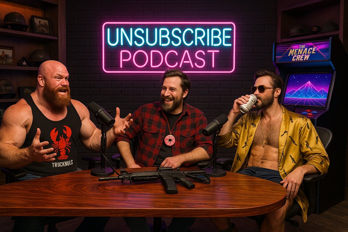 Don P Bongwater (@donpbongwater) on Twitter photo Don't forget, three members of The Menace Crew will be on the <a href="/UnsubscribeCast/">UnsubscribePodcast</a> tomorrow. Check em out if you haven't already.
<a href="/Tectone/">TECTONE 🇺🇸</a> <a href="/DonutOperator/">Donut Operator 🍩</a> <a href="/TheAKGuy/">Brandon Herrera</a> Don't forget, three members of The Menace Crew will be on the <a href="/UnsubscribeCast/">UnsubscribePodcast</a> tomorrow. Check em out if you haven't already.
<a href="/Tectone/">TECTONE 🇺🇸</a> <a href="/DonutOperator/">Donut Operator 🍩</a> <a href="/TheAKGuy/">Brandon Herrera</a>