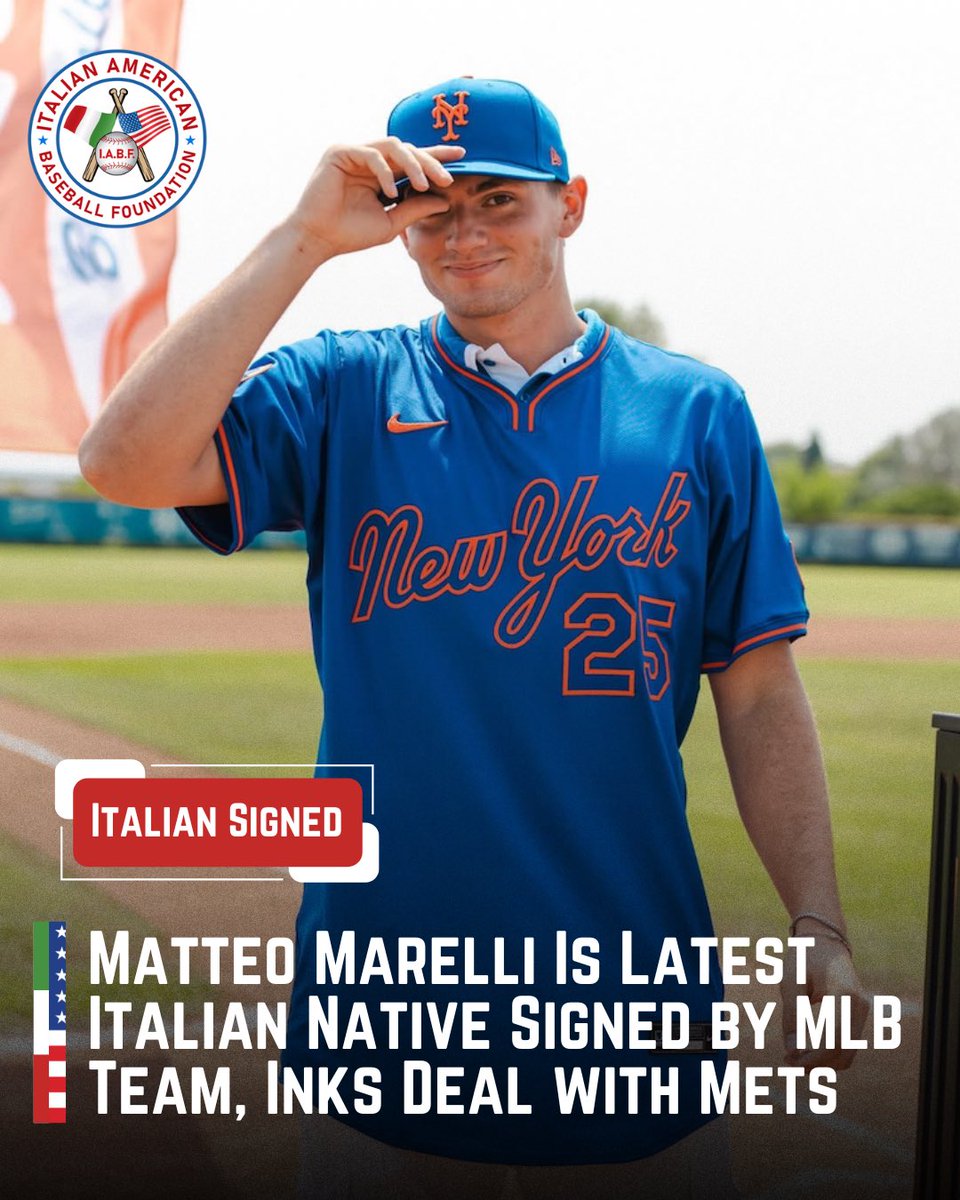 📣 Make that SIX Italian natives currently playing minor league baseball in the States! 

👏🏻 Matteo Marelli, a native of Senago (near Milan), recently signed with the Mets and is reporting to play in the Dominican Summer League. 

📲 Read more: bit.ly/3TwrBtT

🇮🇹 ⚾️ 🇺🇸