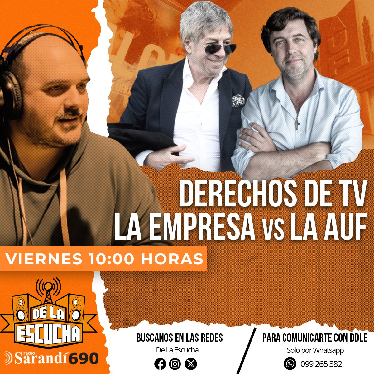 VIERNES!! #DeLaEscucha
¿Qué pasa con los Derechos del Fútbol Uruguayo?

Este Viernes en <a href="/RadioSarandi690/">Sarandí 690</a> #LasCosasEnSuSitio un resumen de las voces que defienden a la AUF y los que defienden a la Empresa Tenfield.

LOS ESPERO!!!

🕙10hs
📻<a href="/RadioSarandi690/">Sarandí 690</a>