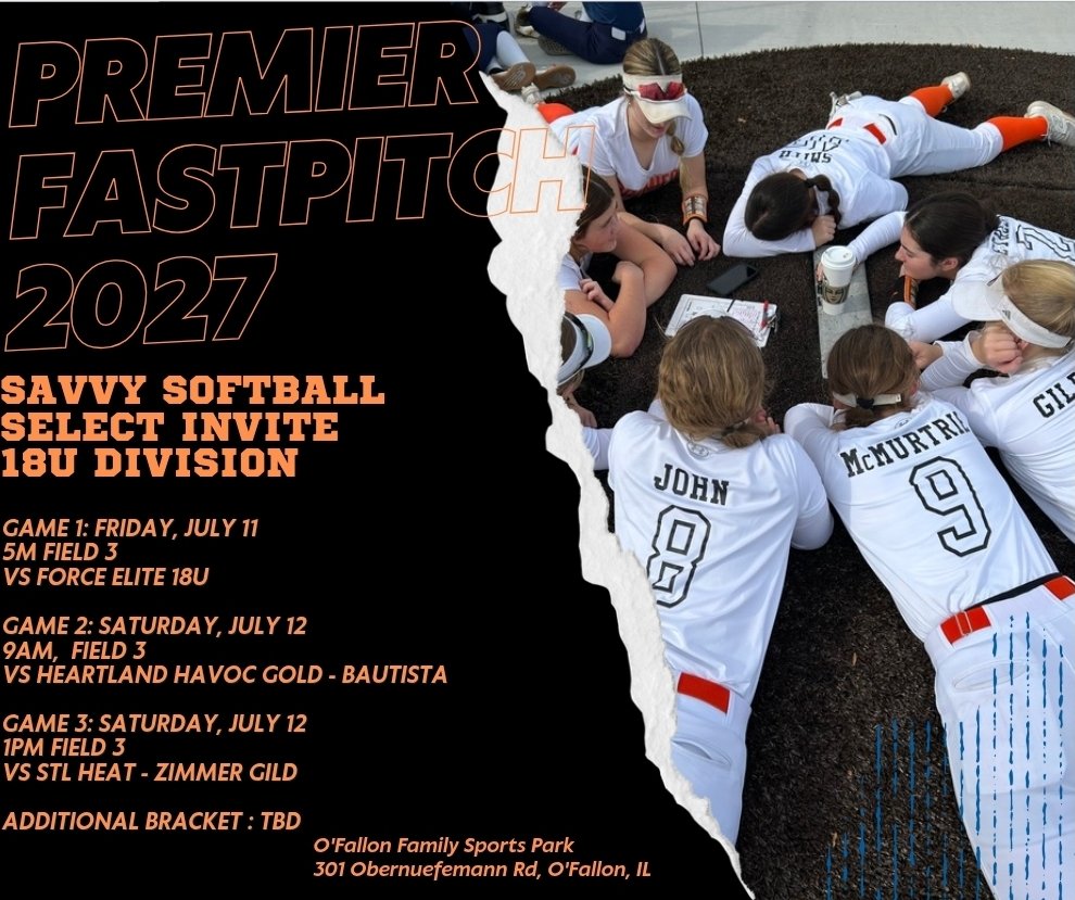 Check us out in the <a href="/SavvyTourneys/">Savvy Softball</a> Invite 18u Division this weekend in O'Fallon, IL