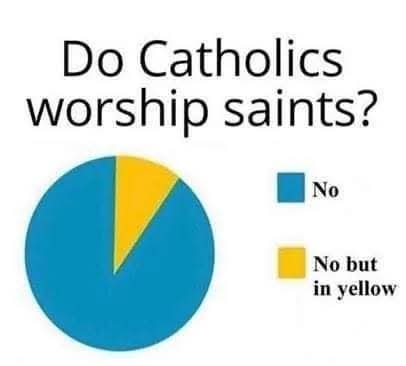 CatholicForLife's tweet image. #Catholic #Protestant Honor and worship are 2 very different things.