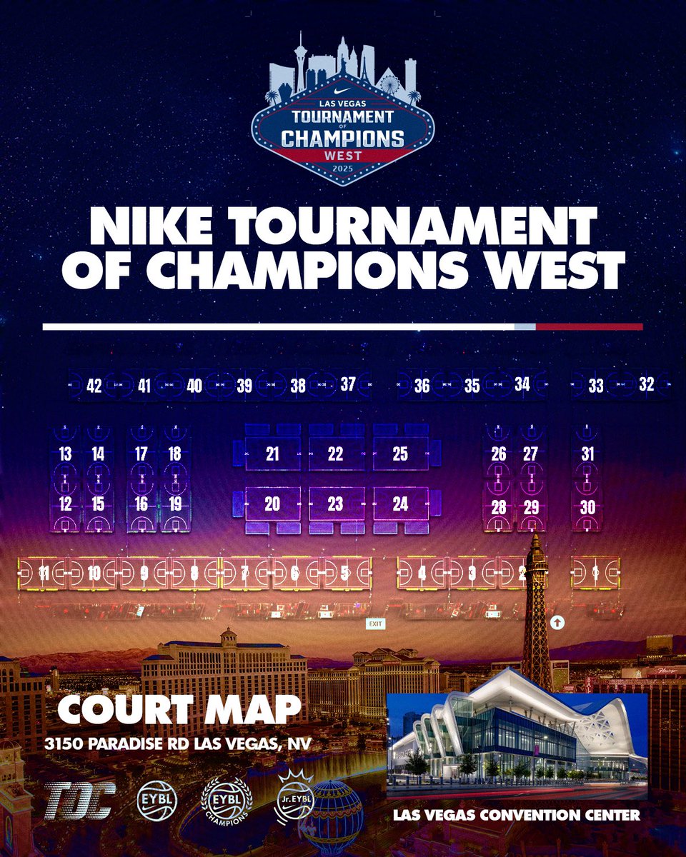 2 days ‘til the city of lights turns into the city of buckets 🎰🏀 Y’all ready?!

#NikeTOC #TournamentOfChampions #Vegas
