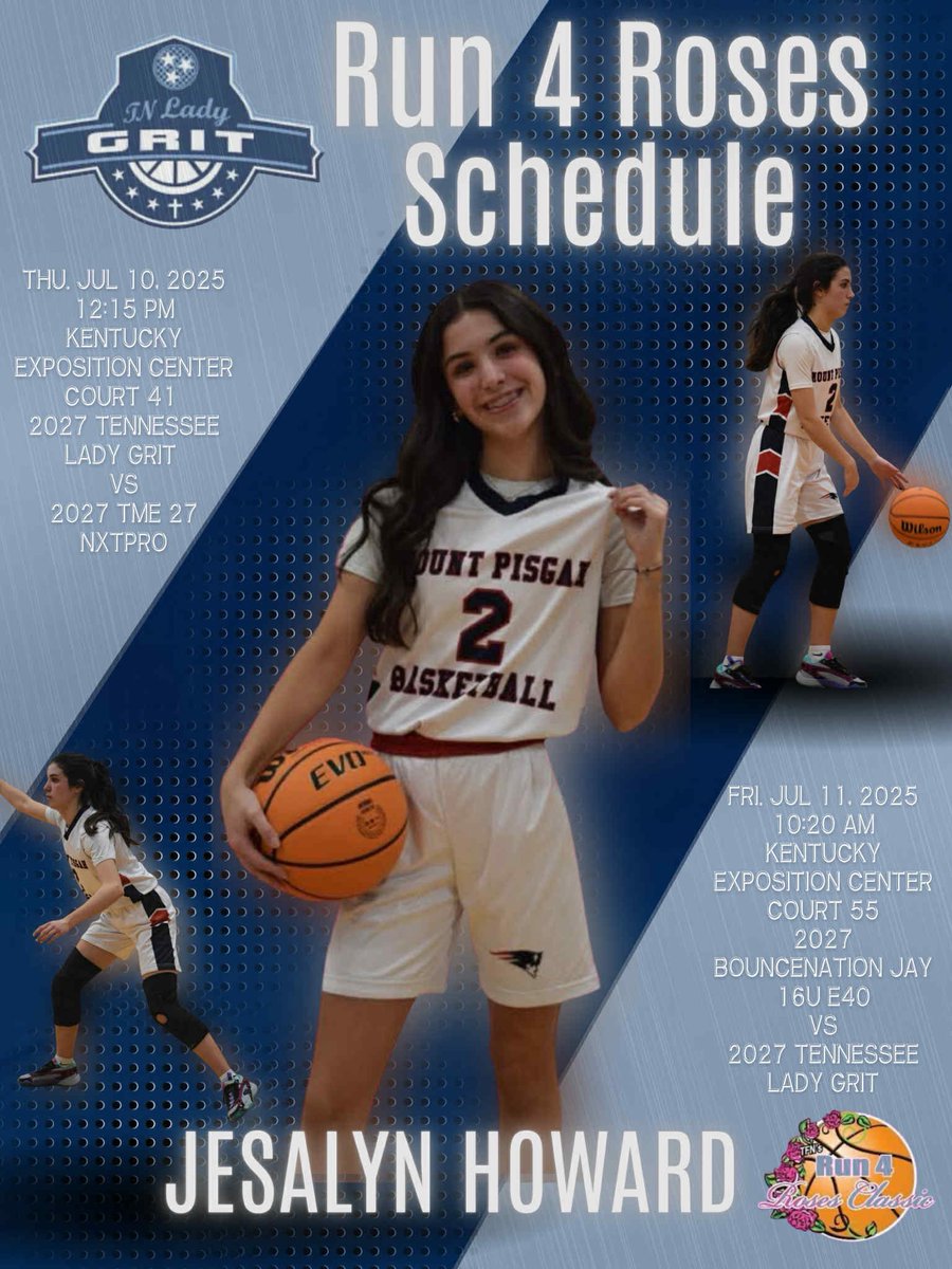 Jesalyn Howard (@jesalynhoward) on Twitter photo Can't wait to get on the court tomorrow with my teammates at <a href="/TFNsRun4Roses/">TFN's Run 4 Roses</a> ! Come check us out <a href="/TNLadyGrit/">Tennessee Lady Grit 2027 (Flenniken)</a> !
<a href="/MeadeHoops/">Amanda Meade</a> <a href="/PGHTennessee/">Prep Girls Hoops Tennessee</a> <a href="/JrAllStarBB/">Jr. All-Star Girls Basketball</a> <a href="/XavierSoHoops/">Xavier Johnson</a> <a href="/TheTNReport/">TheTNReport</a> <a href="/IE_Showcase_/">𝗜𝗻𝘀𝗶𝗱𝗲𝗿 𝗘𝘅𝗽𝗼𝘀𝘂𝗿𝗲 𝗦𝗵𝗼𝘄𝗰𝗮𝘀𝗲</a> <a href="/BballCrazy/">BballCrazy®</a> <a href="/TnVarsity/">TNVarsity</a> <a href="/GirlsHSBB/">GHSBB</a> Can't wait to get on the court tomorrow with my teammates at <a href="/TFNsRun4Roses/">TFN's Run 4 Roses</a> ! Come check us out <a href="/TNLadyGrit/">Tennessee Lady Grit 2027 (Flenniken)</a> !
<a href="/MeadeHoops/">Amanda Meade</a> <a href="/PGHTennessee/">Prep Girls Hoops Tennessee</a> <a href="/JrAllStarBB/">Jr. All-Star Girls Basketball</a> <a href="/XavierSoHoops/">Xavier Johnson</a> <a href="/TheTNReport/">TheTNReport</a> <a href="/IE_Showcase_/">𝗜𝗻𝘀𝗶𝗱𝗲𝗿 𝗘𝘅𝗽𝗼𝘀𝘂𝗿𝗲 𝗦𝗵𝗼𝘄𝗰𝗮𝘀𝗲</a> <a href="/BballCrazy/">BballCrazy®</a> <a href="/TnVarsity/">TNVarsity</a> <a href="/GirlsHSBB/">GHSBB</a>
