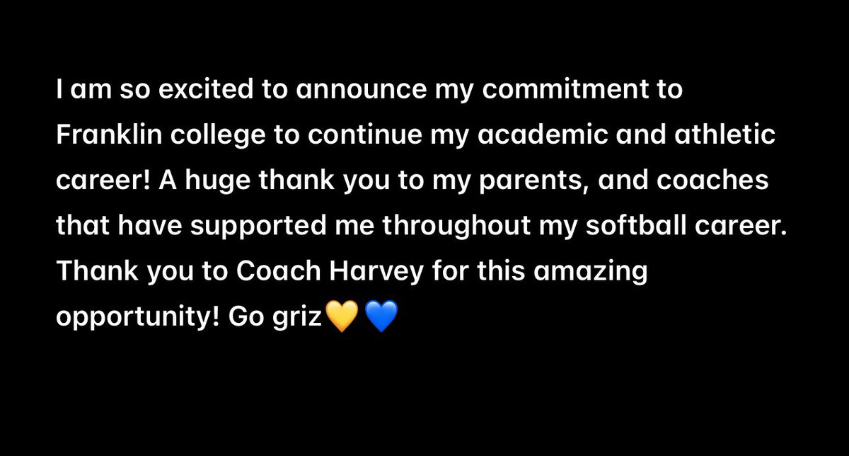 So excited to announce my commitment! 💛💙