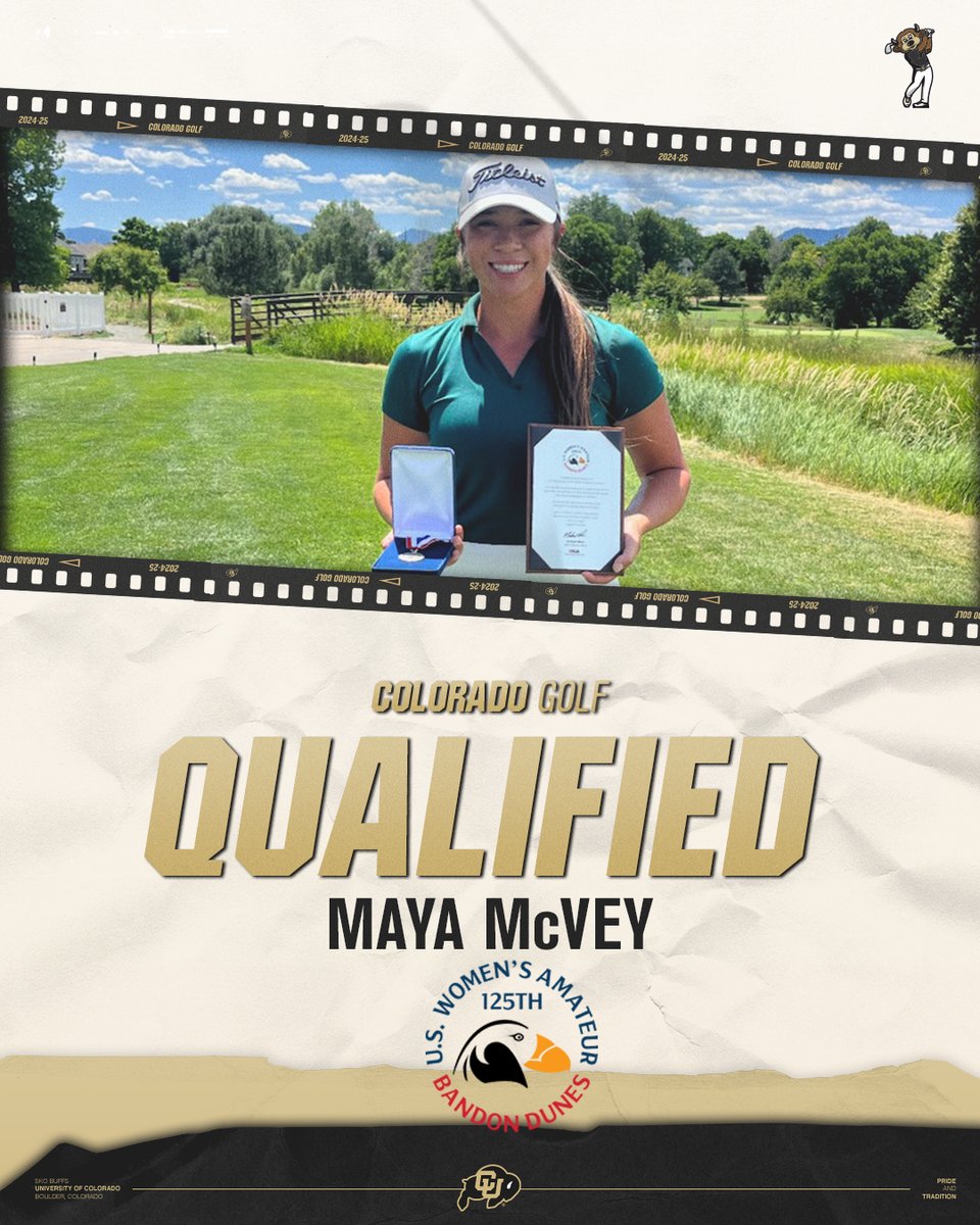 CUBuffsWGolf's tweet image. Colorado newcomer Maya McVey has qualified for the 2025 US Women's Amateur Aug. 4-10, at Bandon Dunes Golf Resort in Oregon. McVey tied for medalist honors with a 4-under-par 68 at the Colorado Golf Association qualifier at Indian Peaks in Lafayette on June 9.