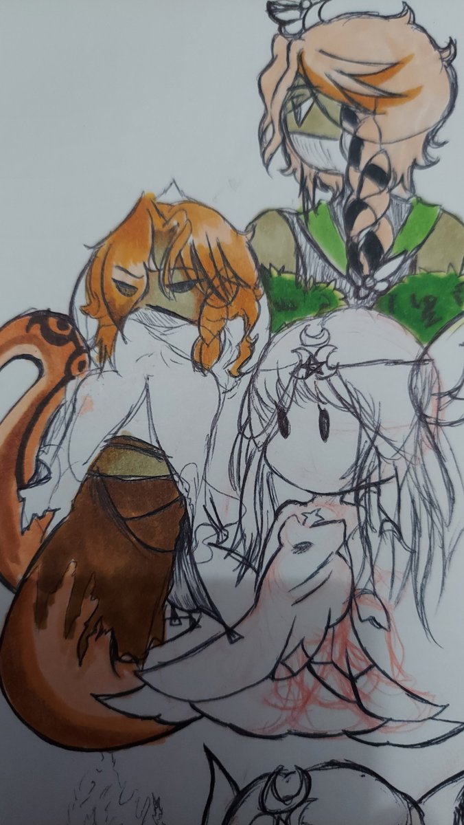 Have a fully drawing I made from the dragon adventures vers of <a href="/EpiccCatt/">Epicc</a>  oc 

They did gave me the dragon due to the cliff fall in game as stated 😭

And yes their oc is now my full time favorite 💕