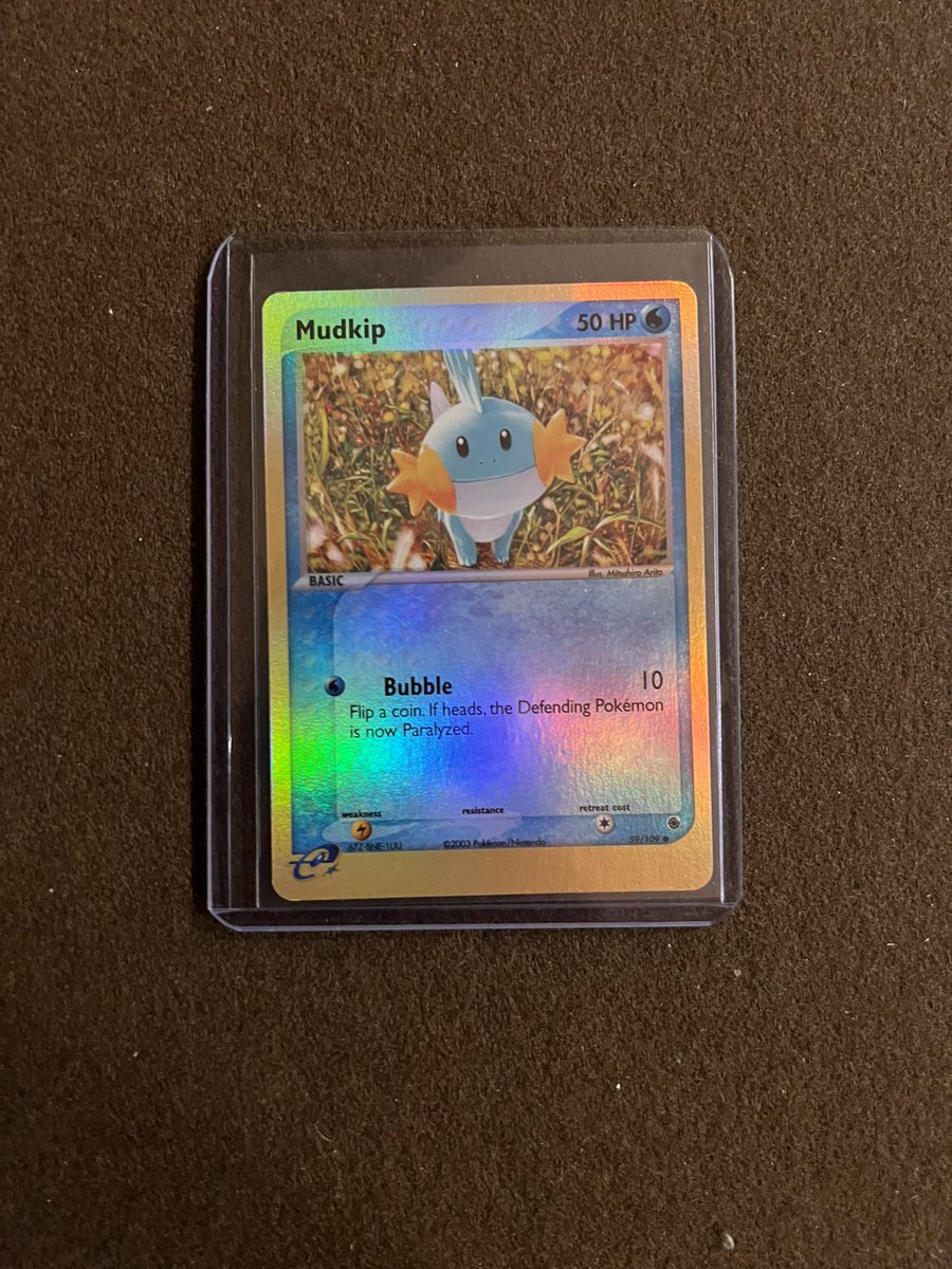 murrayscards's tweet image. Mudkip Reverse holo ruby &amp;amp; sapphire $5

#murraystacksale