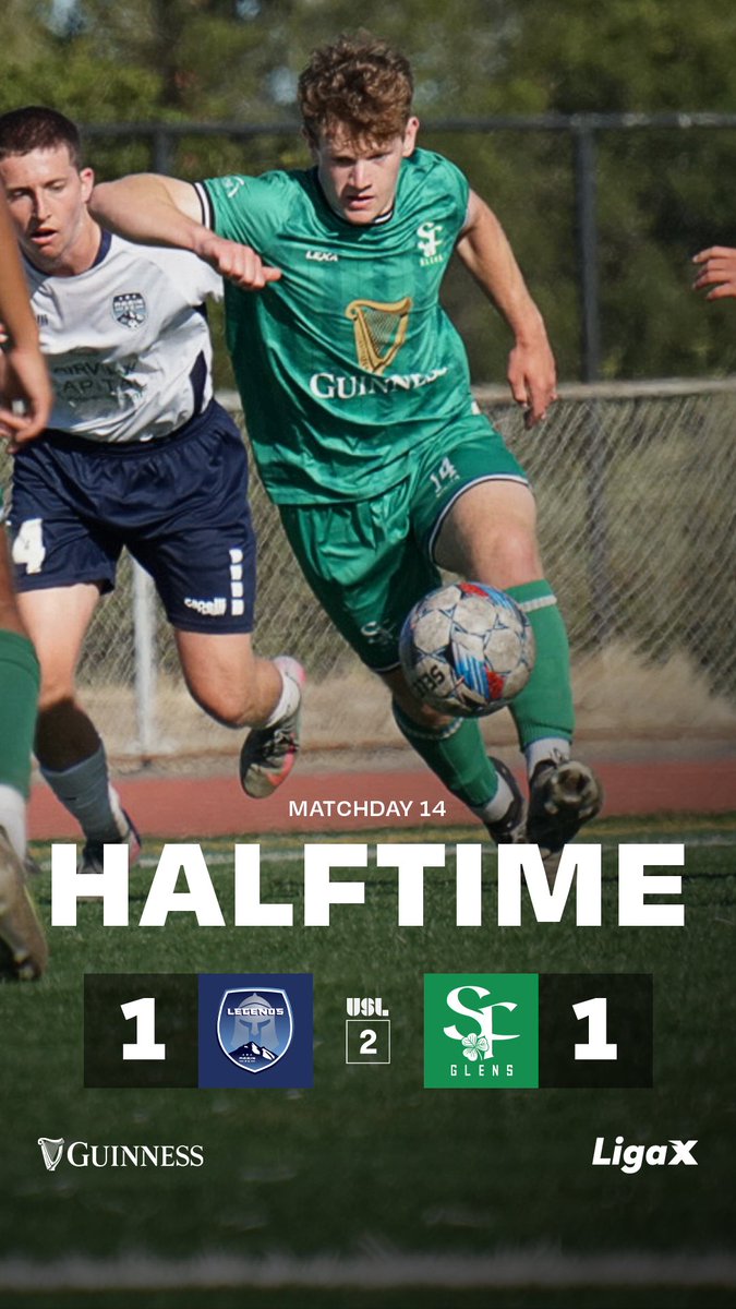 1-1 at Half 

#UpTheGlens ☘️