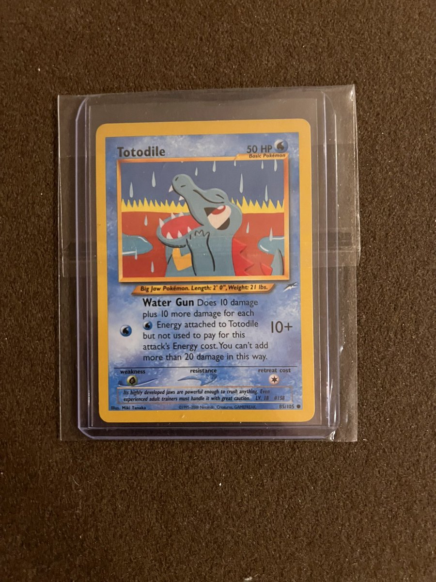 murrayscards's tweet image. Neo totodile $1

See photos for condition: Cards will range from near mint to moderately played in most listings especially vintage. #murraystacksale