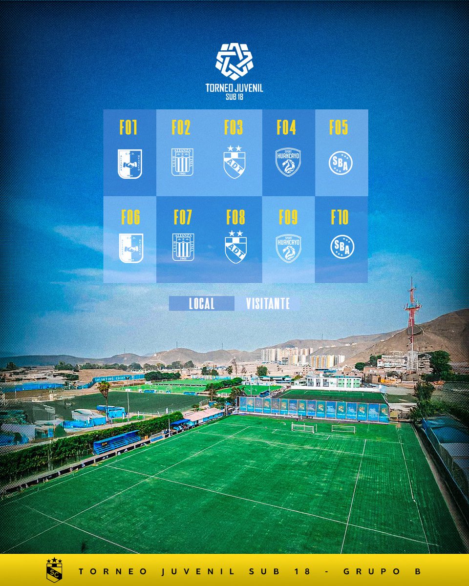 ⚽️ ¡𝑽𝒖𝒆𝒍𝒗𝒆 𝒍𝒂 𝑺𝒖𝒃 𝟏𝟖! 🙌🏼

🗓️ La próxima semana Sporting Cristal integra el Grupo B del 𝐓𝐨𝐫𝐧𝐞𝐨 𝐉𝐮𝐯𝐞𝐧𝐢𝐥 𝐒𝐮𝐛 𝟏𝟖 🏆, así será nuestro fixture para el Apertura:

¡𝗩𝗮𝗺𝗼𝘀 𝗖𝗲𝗹𝗲𝘀𝘁𝗲𝘀!💪🏼
¡𝗙𝘂𝗲𝗿𝘇𝗮 𝗖𝗿𝗶𝘀𝘁𝗮𝗹!💙