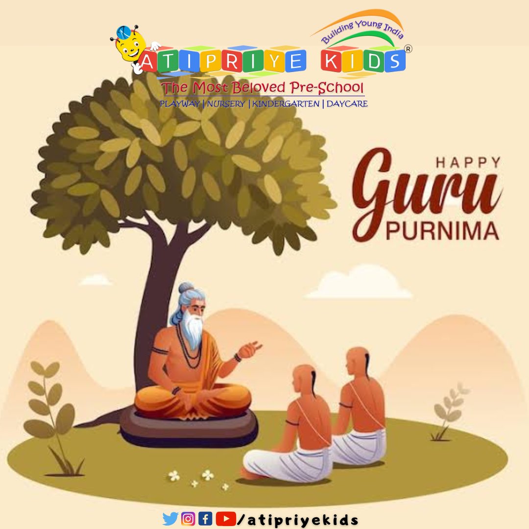 atipriyekids's tweet photo. A guru is not just a teacher, but a light in the dark. Happy Guru Purnima!
#GuruPurnima #GratitudeToGuru #DivineGuidance #ThankYouGuru #atipriyekids https://t.co/JBG0WelGBj