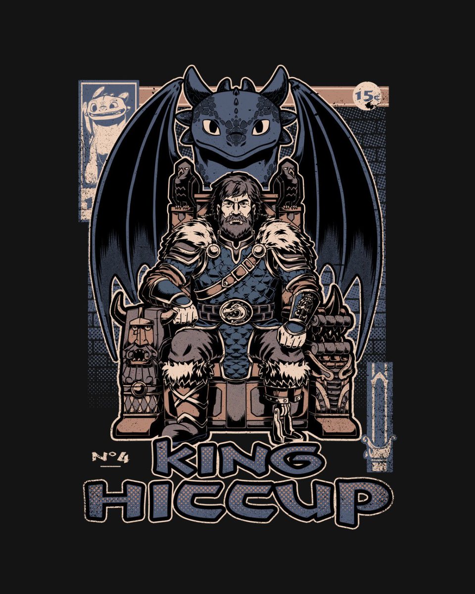 THE DAILY | “Viking Dragon King” by #StudioMootant starts at just $13 today only at #TeeFury! ⚡
loom.ly/FACD3iM 

#tshirts #teefury #graphictee #teeoftheday #tees #tshirtoftheday #teeshirts #dragon #creature #viking #comic #adventure #animated #fantasy