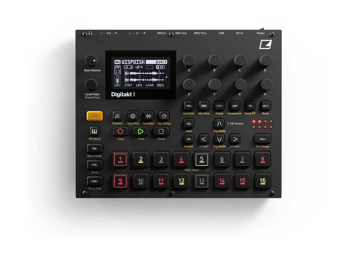 ElektronJapan's tweet photo. Elektron Digitakt II は現在、残り2台のみとなっております。ご検討中の方は、この機会にぜひ商品ページをご確認ください:https://t.co/F4dbhzjUoh #Elektron #DigitaktII #Digitakt2 https://t.co/gRMWFfsmz8
