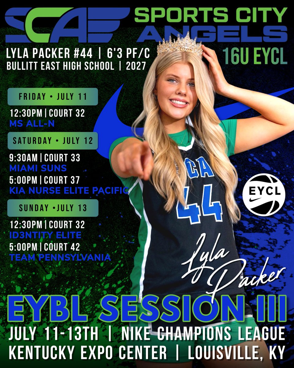 Lyla Packer (@lp44rose) on Twitter photo Heading to <a href="/TFNsRun4Roses/">TFN's Run 4 Roses</a> for the EYBL Session III!! Unfortunately, I'll miss the first game on Sunday to take my ACT, but be sure to stop by to check out my <a href="/SCA_OH/">Sports City Angels</a> teammates!! π₯ <a href="/LadyChargersBE/">Lady Chargers Basketball</a> Heading to <a href="/TFNsRun4Roses/">TFN's Run 4 Roses</a> for the EYBL Session III!! Unfortunately, I'll miss the first game on Sunday to take my ACT, but be sure to stop by to check out my <a href="/SCA_OH/">Sports City Angels</a> teammates!! π₯ <a href="/LadyChargersBE/">Lady Chargers Basketball</a>