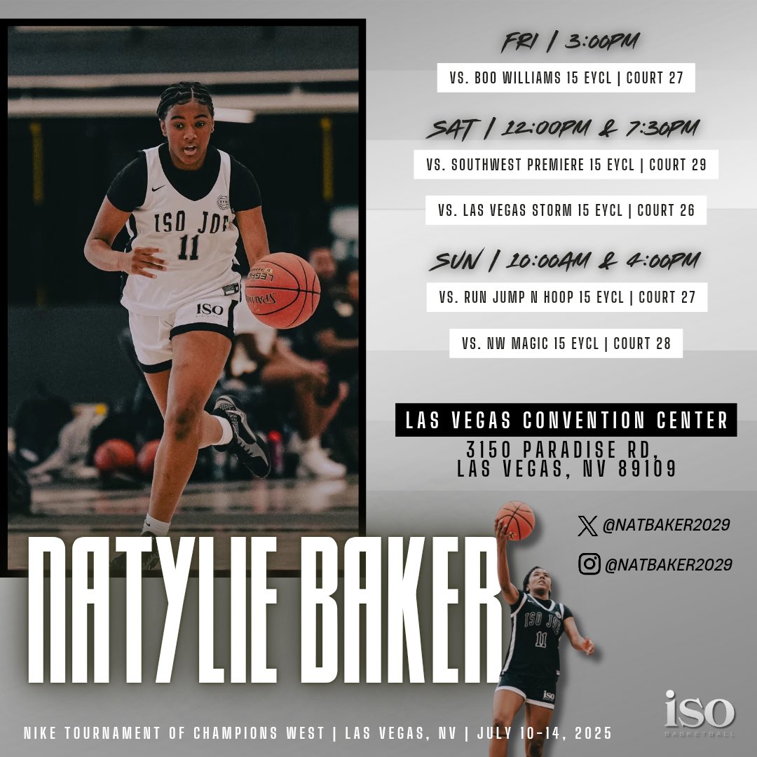 NatBaker2029's tweet image. So excited to get back to work this weekend with my @TeamIsoGirls Family. We have a big weekend ahead with a lot at stake. We WILL come ready to play 🫡🤍🖤
@TheBrandonLove
@JaidTaylorLive