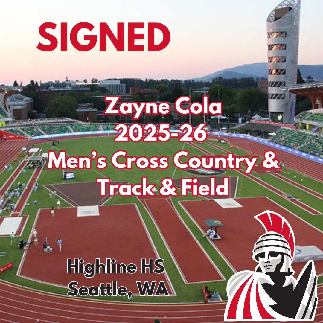 EvCC_Trojans's tweet image. Trojan Athletics Welcomes 2025-26 Men’s Cross Country & Track & Field LOI Signee ~ Zayne Cola from Highline High School to Everett CC, Trojan Cross Country, Trojan Track & Field and #TrojanNation!